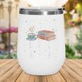 Drink Coffee Read Books Be Happy Vintage Book Reader Readers Wine Tumbler