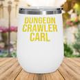 Dungeon Crawler Carl Yellow Text Logo LitRPG Series Book Wine Tumbler Dungeon Crawler Carl Yellow Text Logo LitRPG Series Book Wine Tumbler