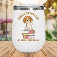 Easily Distracted By Beagles And Books Beagle Dog Wine Tumbler