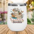 Easily Distracted By Books Book Wildflowers Book Lovers Wine Tumbler