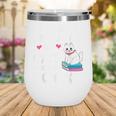 Easily Distracted By Cats And Books Cute Cat And Book Lovers Wine Tumbler
