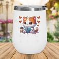 Easily Distracted By Coffee Cats And Books Wine Tumbler Easily Distracted By Coffee Cats And Books Wine Tumbler