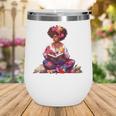 Educated Melanin Queen Afro Women Reading Book History Wine Tumbler Educated Melanin Queen Afro Women Reading Book History Wine Tumbler