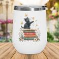 Fantasy Drama Tragedy Reading Lover Book Cat Humor Wine Tumbler