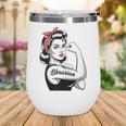 Female Librarian Rosie Riveter Book Guardian Woman Wine Tumbler Female Librarian Rosie Riveter Book Guardian Woman Wine Tumbler