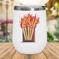 Flames And Lighter Costume For Matchbook Lovers Wine Tumbler