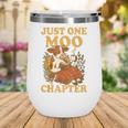 Floral Cow Reading Pun Just One More Chapter Cozy Book Lover Wine Tumbler Floral Cow Reading Pun Just One More Chapter Cozy Book Lover Wine Tumbler