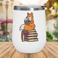 Fox Books Read Reading Librarian America Men Women Kids Wine Tumbler Fox Books Read Reading Librarian America Men Women Kids Wine Tumbler