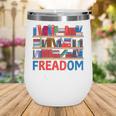 Freadom To Read Book Lover Reading Freedom Wine Tumbler