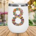 Fun 8th Birthday Books Themed 8 Years Old Boys Kids Girls Wine Tumbler