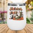 Ghost Library Reading Books Halloween Men Women Kids Wine Tumbler Ghost Library Reading Books Halloween Men Women Kids Wine Tumbler