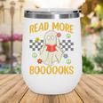 Ghost Reading Books Teacher Student Halloween Read More Book Wine Tumbler
