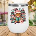 Gingerbread Reading Book Lovers Christmas Bookworm Librarian Premium Wine Tumbler Gingerbread Reading Book Lovers Christmas Bookworm Librarian Premium Wine Tumbler