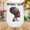 Girl Crown Of Books African Teacher Black History BHM Wine Tumbler