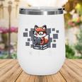 Go Away I'm Reading Book Reader Cute Fox Librarians Wine Tumbler