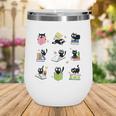 God Says I Am Cat Book Lover Christian Cute Jesus Girls Kids Wine Tumbler God Says I Am Cat Book Lover Christian Cute Jesus Girls Kids Wine Tumbler