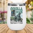 Godzilla Ocean Scene Comic Book Illustration Movie Monster Wine Tumbler Godzilla Ocean Scene Comic Book Illustration Movie Monster Wine Tumbler