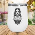 Gothic Goth Girl Woman Movie Book Art Wine Tumbler Gothic Goth Girl Woman Movie Book Art Wine Tumbler