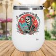 Grim Reaper Reads a Book Wine Tumbler