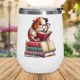 Guinea Pig Reading Books Matching Bookworm Readers Librarian Wine Tumbler