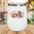 Halloween Book Lover Ghost Witch Books & Pumpkins Wine Tumbler