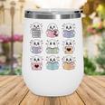 Halloween Ghosts Reading Books Pattern Spooky Kawaii Anime Wine Tumbler Halloween Ghosts Reading Books Pattern Spooky Kawaii Anime Wine Tumbler