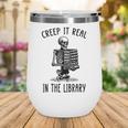 Halloween Skeleton Pun Book Lover Library Joke Wine Tumbler