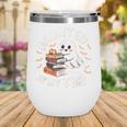 Haunted By My TBR Cute Ghost Book Reading Teacher Halloween Wine Tumbler