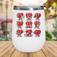 Heart Reading Books Valentine’s Day Girl And Boy Book Lovers Wine Tumbler