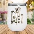 Hip And Leg Bones Book Print Vintage Human Bones Wine Tumbler