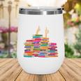 I'm Fine Reading Books Reader Book Lover Librarian Wine Tumbler I'm Fine Reading Books Reader Book Lover Librarian Wine Tumbler