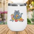 I'm An Indoor Cat Introvert Pizza Popcorn Book Gamer Cat Wine Tumbler I'm An Indoor Cat Introvert Pizza Popcorn Book Gamer Cat Wine Tumbler