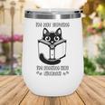 I’m Not Reading I’m Judging You Silently Fun Cat Book Lover Wine Tumbler