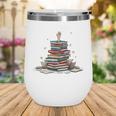 I'm Ok Read Book Reading Nerd Librarian Teacher School Wine Tumbler