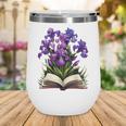 Irises Flowers Book Iris Floral Wine Tumbler Irises Flowers Book Iris Floral Wine Tumbler