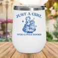 Just a Girl Who Loves Books Book Lover Bookish Wine Tumbler Just a Girl Who Loves Books Book Lover Bookish Wine Tumbler