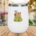 Just a Girl Who Loves Books And Capybaras Wine Tumbler