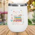 Just a Girl Who Loves Books Cute Book Lover Bookworm Wine Tumbler