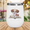 Just a Girl Who Loves Dogs And Books Cute Dog Wine Tumbler