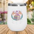 Just A Girl Who Loves Dragons And Books Fantasy Reader Wine Tumbler