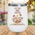 Just One More Chapter Book Lovers Floral Wine Tumbler