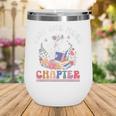 Just One More Chapter Skeleton Reading Book Bookworm Reader Wine Tumbler