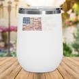 Liberty And Literature For All Reading USA Book Lover Wine Tumbler