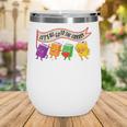 Librarian Let's All Go To The Library Cute Groovy Book Lover Wine Tumbler