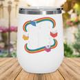 Library Book Fair Vibe Groovy Retro School Reading Nostalgic Wine Tumbler