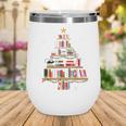 Library Books Christmas Tree Teacher Xmas Snowflake Wine Tumbler Library Books Christmas Tree Teacher Xmas Snowflake Wine Tumbler