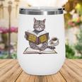 Life Is Better With Cats Coffee Books Cat Reading Book Wine Tumbler Life Is Better With Cats Coffee Books Cat Reading Book Wine Tumbler