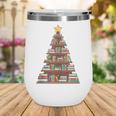 Literary Book Tree Bookish Shelf Art For Avid Readers Wine Tumbler