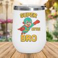 Little Cute Superhero Brother Comic Book Baby Bro Wine Tumbler