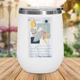 Little Miss Muffet Reading a Picture Book Wine Tumbler Little Miss Muffet Reading a Picture Book Wine Tumbler